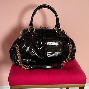 Marc Jacobs Patent Stam bag with designer tags